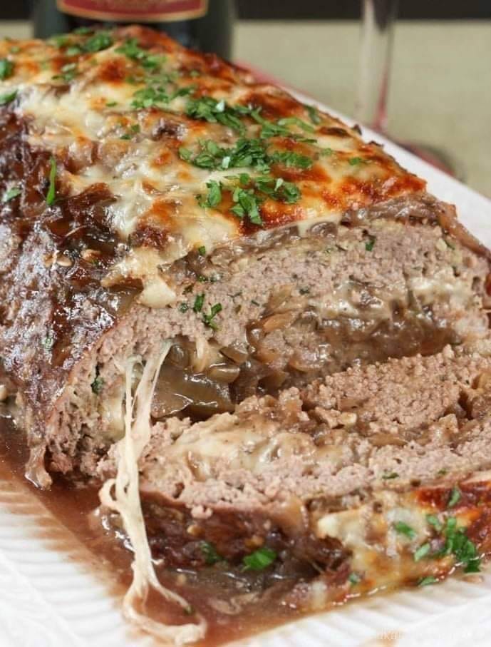 French Onion Soup Stuffed Meatloaf Home Recipes
