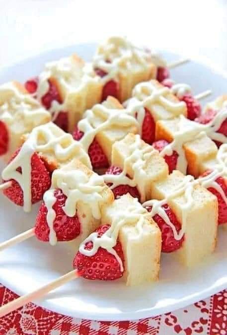 Strawberry Shortcake Kabobs ￼