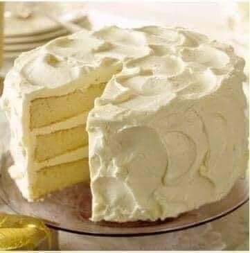 White Three-Layer Butter Cake Recipe