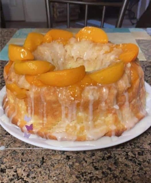 Peach Cobbler Pound Cake