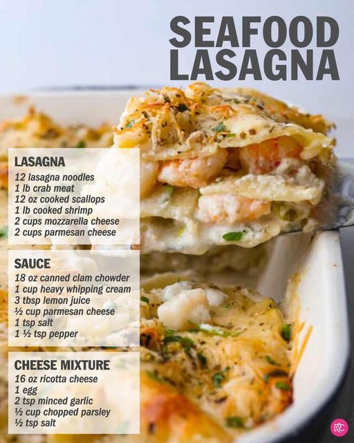 Seafood, Lasagna, and Cheese