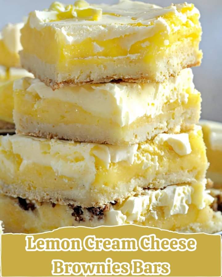 Lemon Cream Cheese Brownies