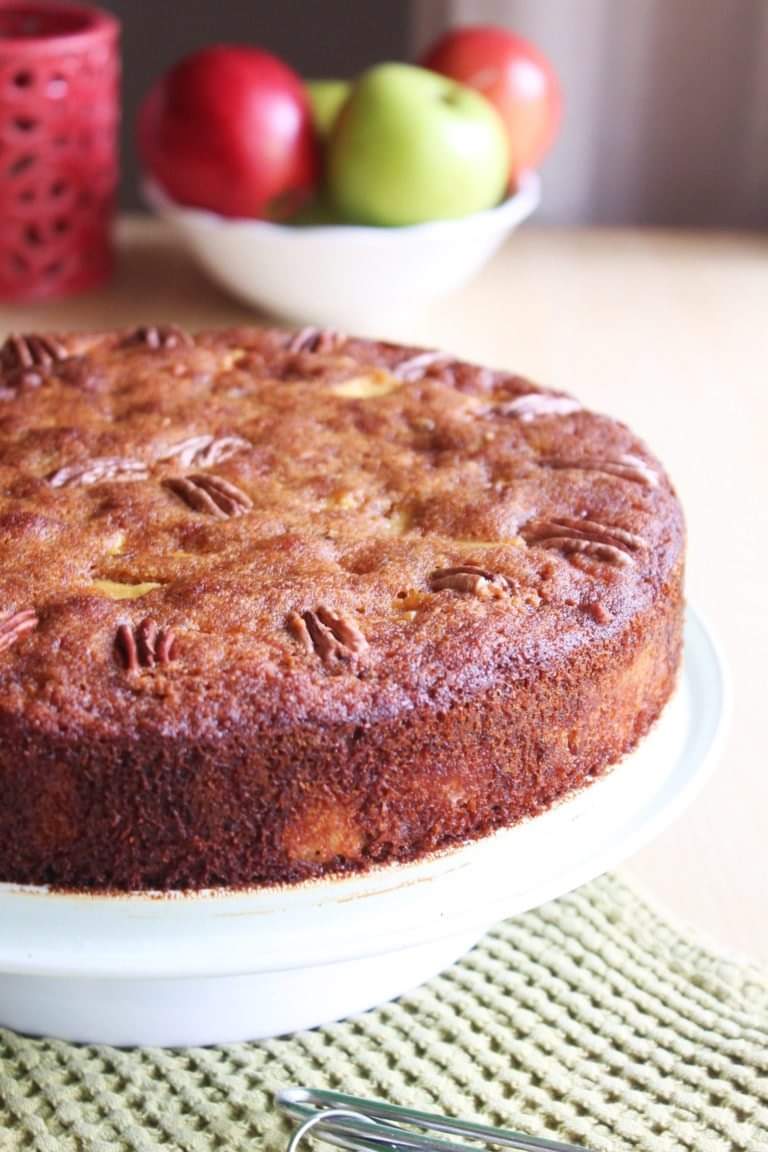 Perfect Golden Brown Cinnamon Apple Cake