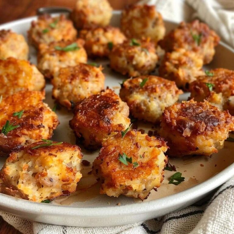 Crispy Hashbrown And Sausage Bites