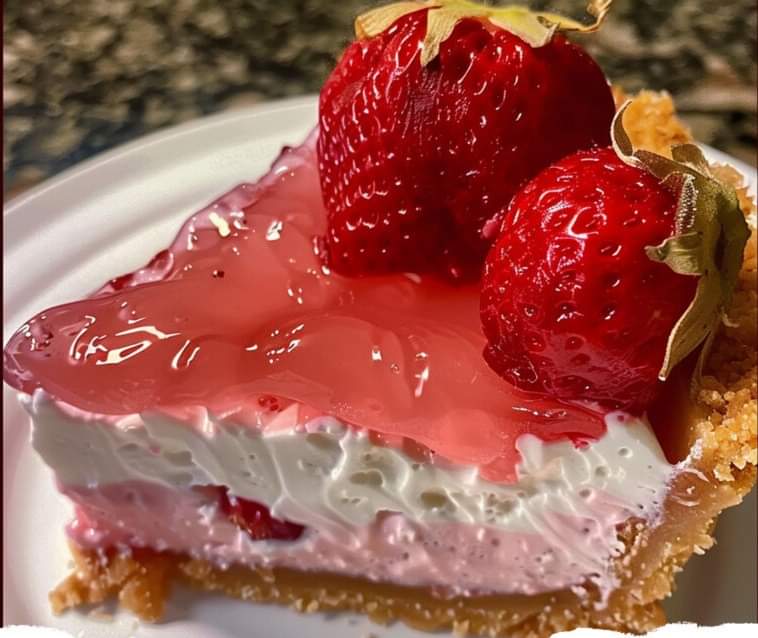 No-Bake Strawberry Jello Pie