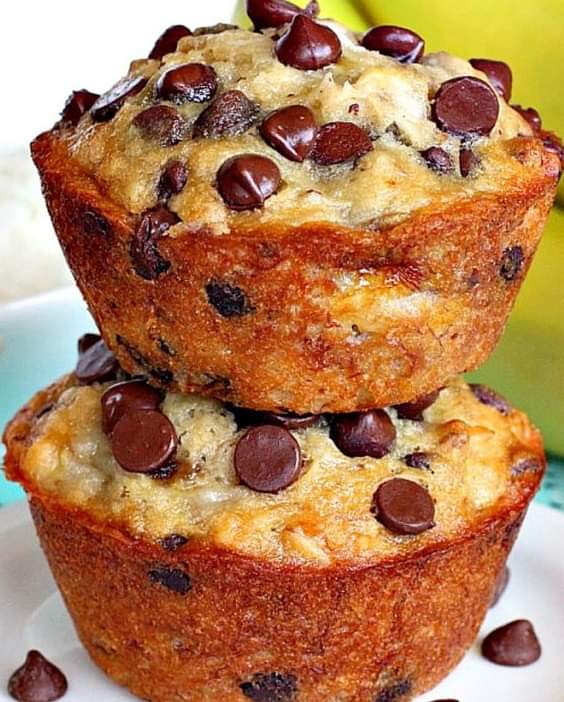 Banana Chocolate Chip Coconut Muffins