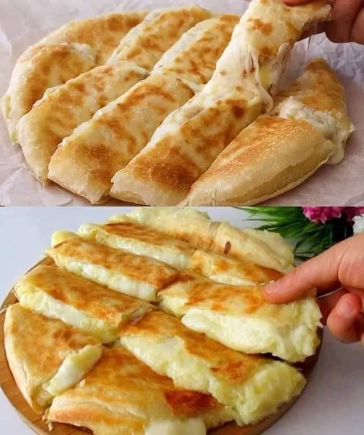 Recipe for Stuffed Flatbread with Cheese