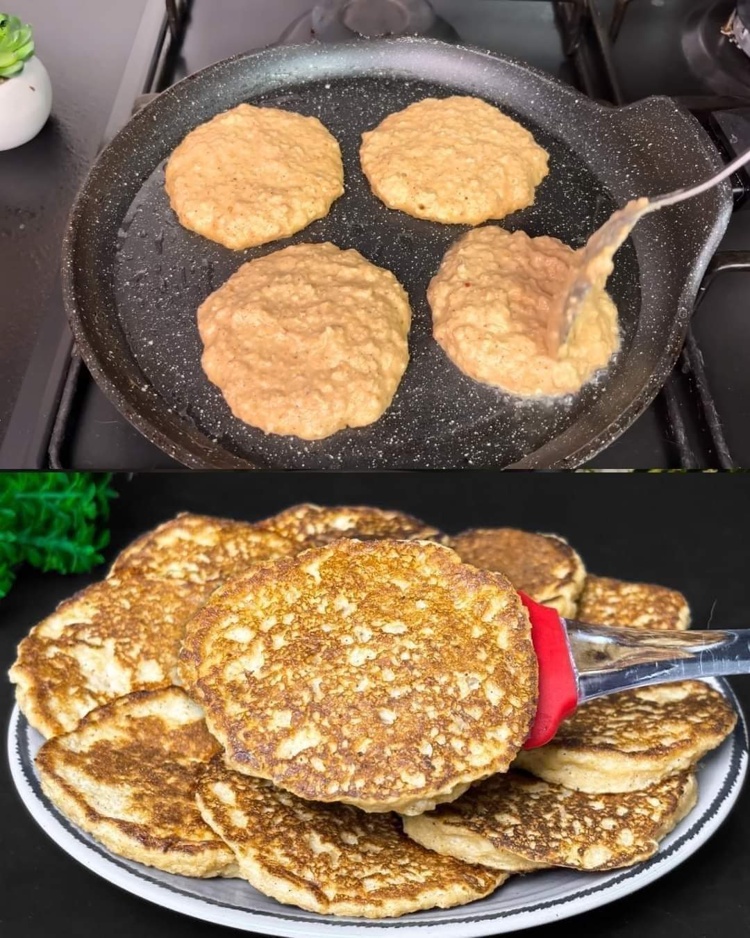 Pancakes with Apple and Cinnamon Flavors