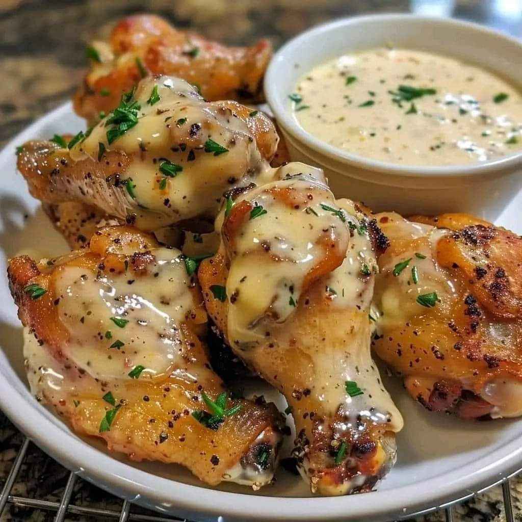 Alfredo Chicken Wings