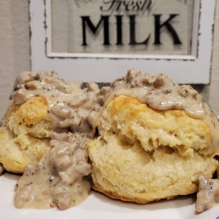 Best EVER Biscuits and Gravy