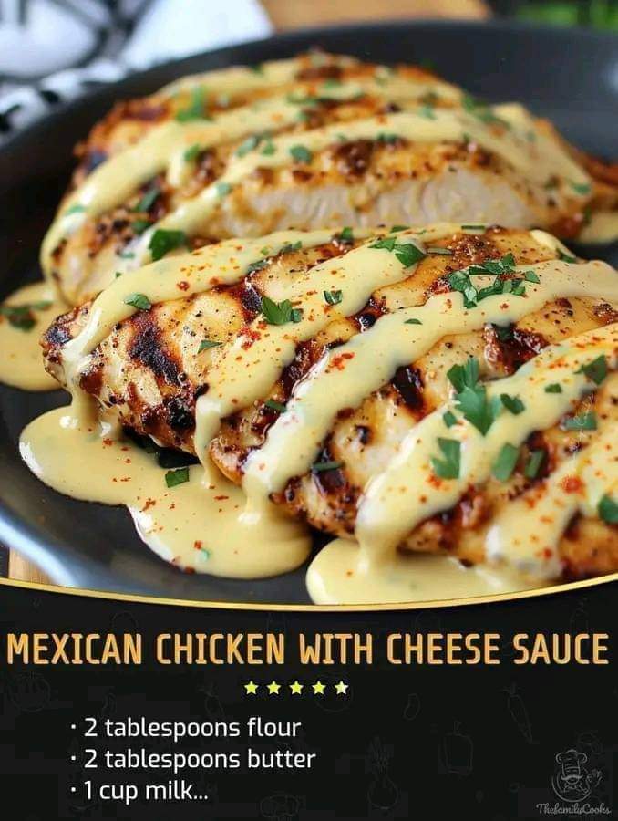 Mexican Chicken with Cheese Sauce