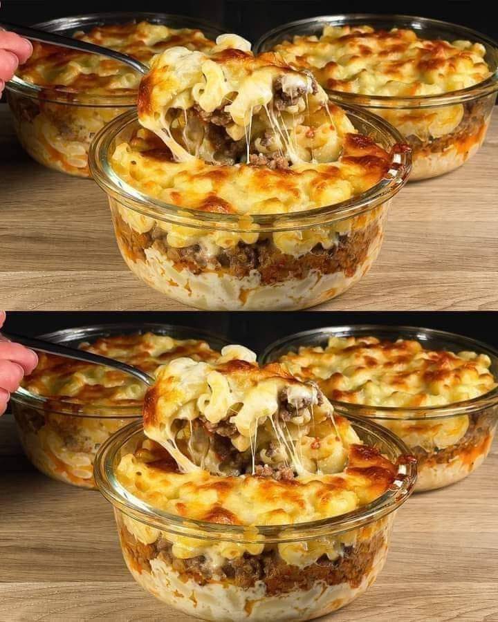 Cheesy Beef and Macaroni Casserole Recipe