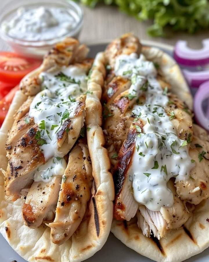 Greek Chicken Gyros