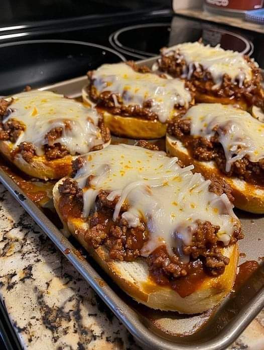 Cheesy Sloppy Joe Melts