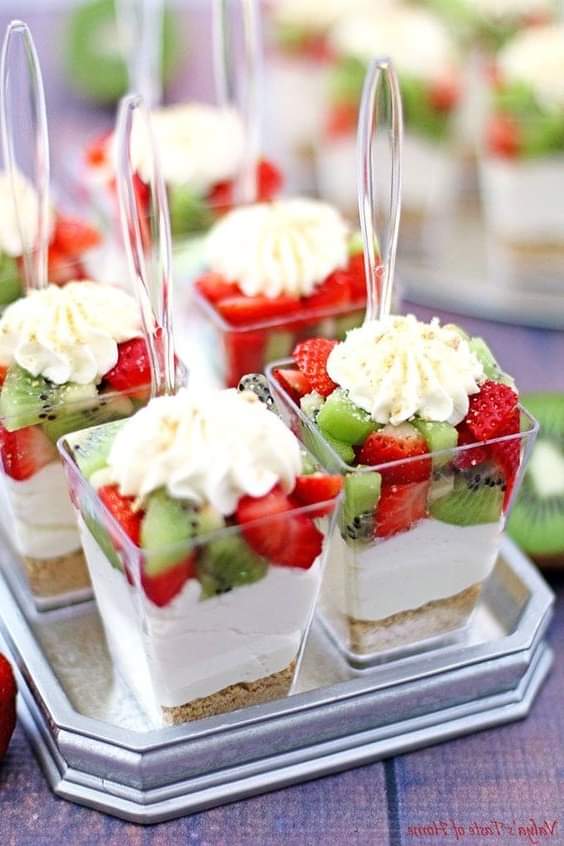 No-Bake Strawberry Kiwi Cheesecake