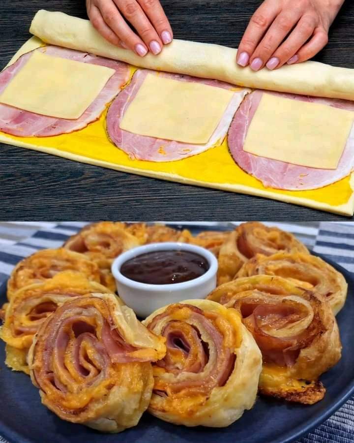 Puff Pastry with Ham, Cheese, and Béchamel Sauce Recipe: A Savory Delight