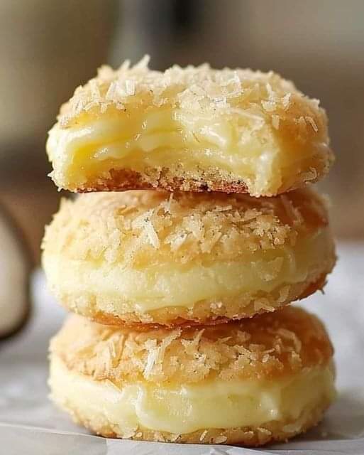 Coconut Custard Sandwich Cookies Recipe