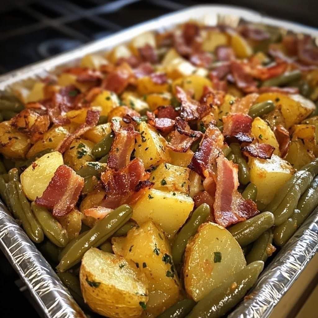 Country Ranch Green Beans n Potatoes with Bacon