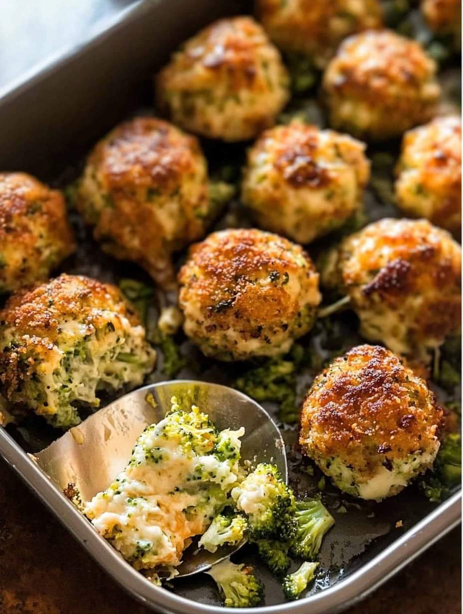 Baked Broccoli Cheese Balls Recipe