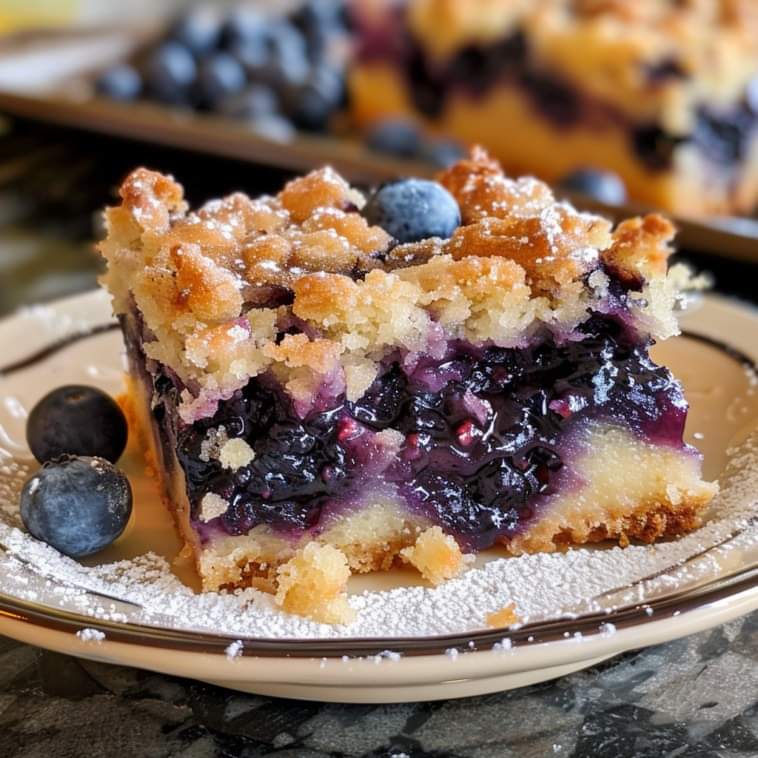 Blueberry Buckle with Brown Sugar Topping