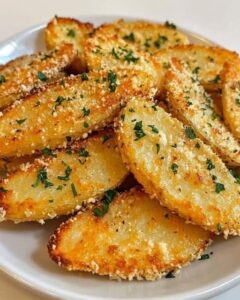 Baked Garlic Parmesan Potato Wedges – Home Recipes